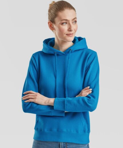 dámska mikina s kapucňou Fruit of the Loom Classic Lady-Fit Hooded Sweat