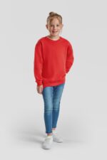 detská mikina bez kapucne Fruit of the Loom Classic Kids Set-In Sweat