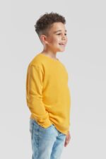 detská mikina bez kapucne Fruit of the Loom Classic Kids Set-In Sweat