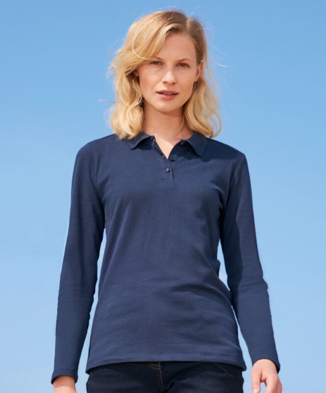 dámska polokošeľa s dlhým rukávom SOL'S Perfect LSL