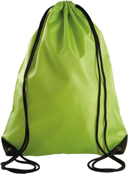 športový vak na chrbát v tlmenej limetkovej farbe