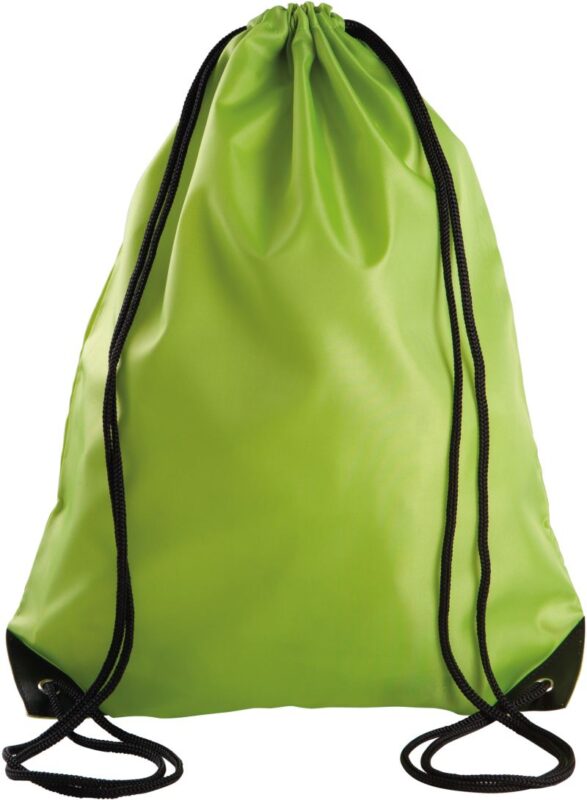 športový vak na chrbát v tlmenej limetkovej farbe